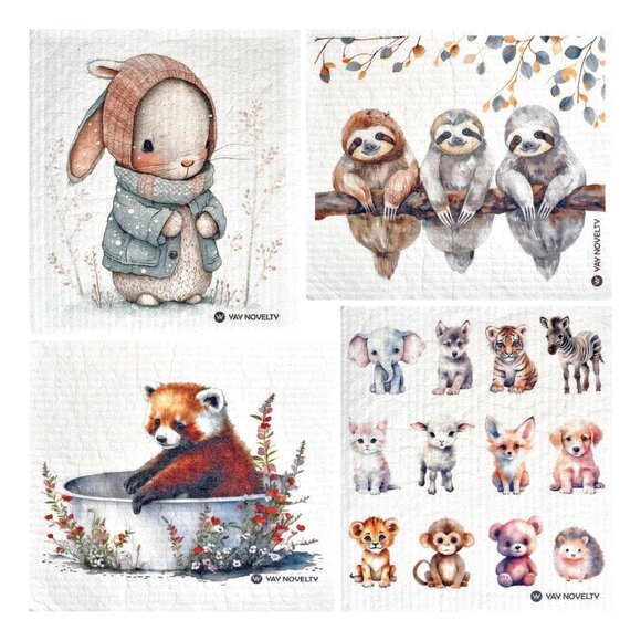 12-PK Eco-Friendly Swedish Dishcloths For Kitchen - Paper Towel Alternative - Picture 1 of 4